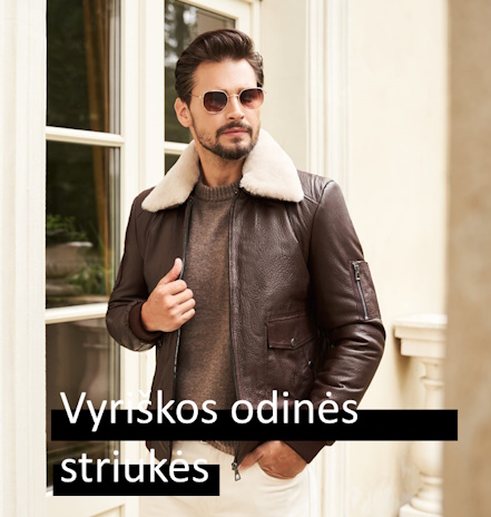 Vyriškos odinės striukės