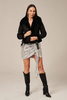 Shearling aviatoriaus striukė moterims