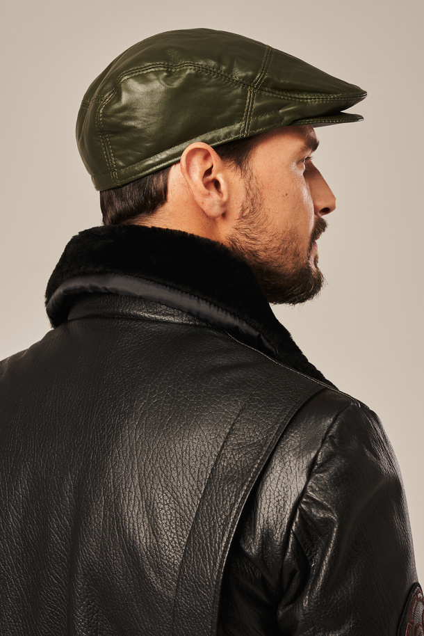 Vyriška odinė Gatsby skrybėlė