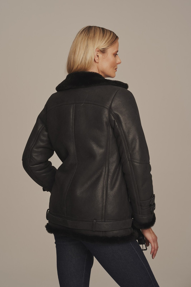 Avikailio kailinis aviator stiliaus