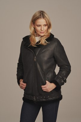 Avikailio kailinis aviator stiliaus